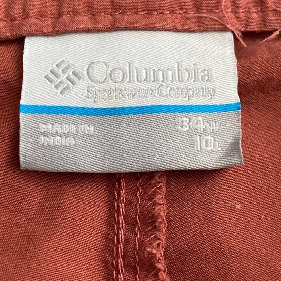 Columbia Washed Out Mens Chino Shorts Rose Dust 34 - Picture 6 of 11